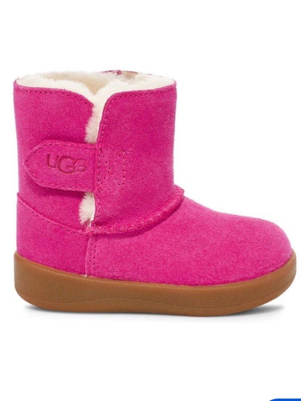 Toddler Girls Keelan Pink Suede and Fur Boots